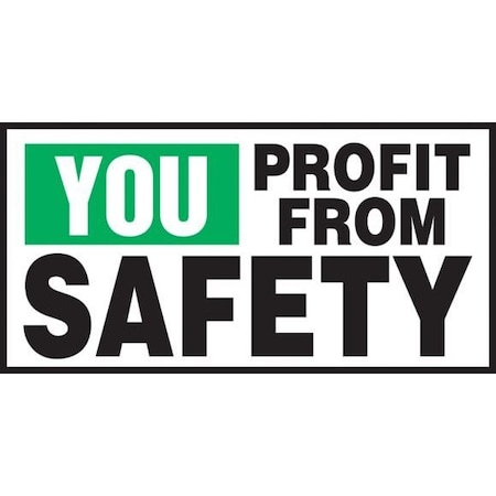 SAFETY LABEL YOU PROFIT FROM SAFETY 1 LGNF510VSP